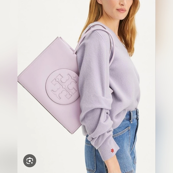 Tory Burch Purple Heather Ella Tote - Picture 15 of 16